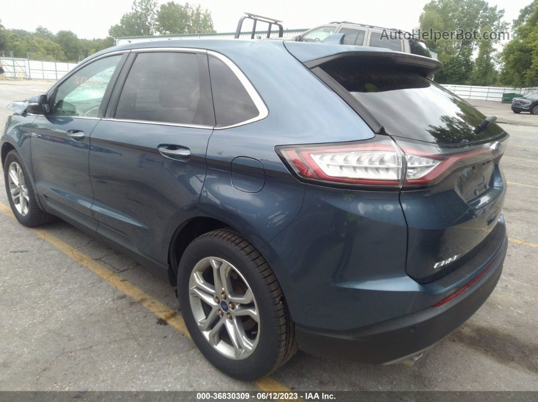 2018 Ford Edge Titanium Blue vin: 2FMPK4K9XJBB68333