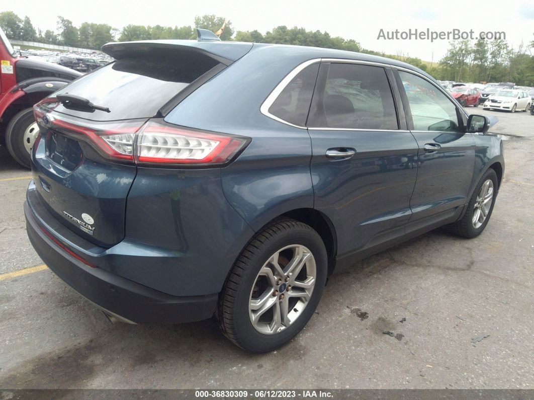 2018 Ford Edge Titanium Blue vin: 2FMPK4K9XJBB68333