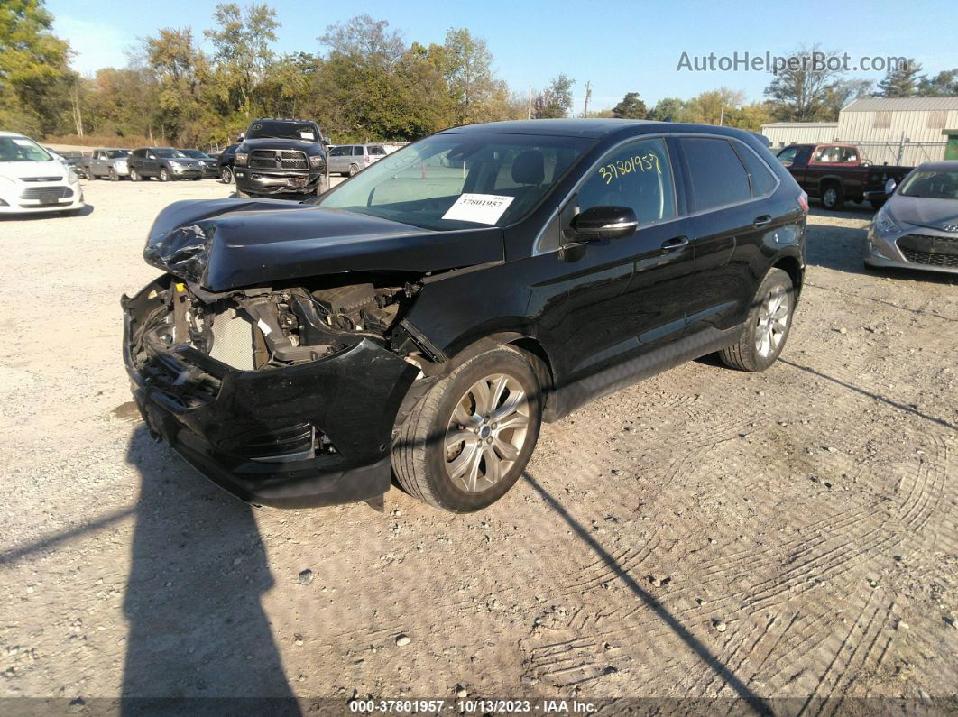 2019 Ford Edge Titanium Черный vin: 2FMPK4K9XKBB97882