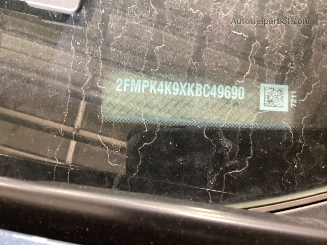 2019 Ford Edge Titanium vin: 2FMPK4K9XKBC49690