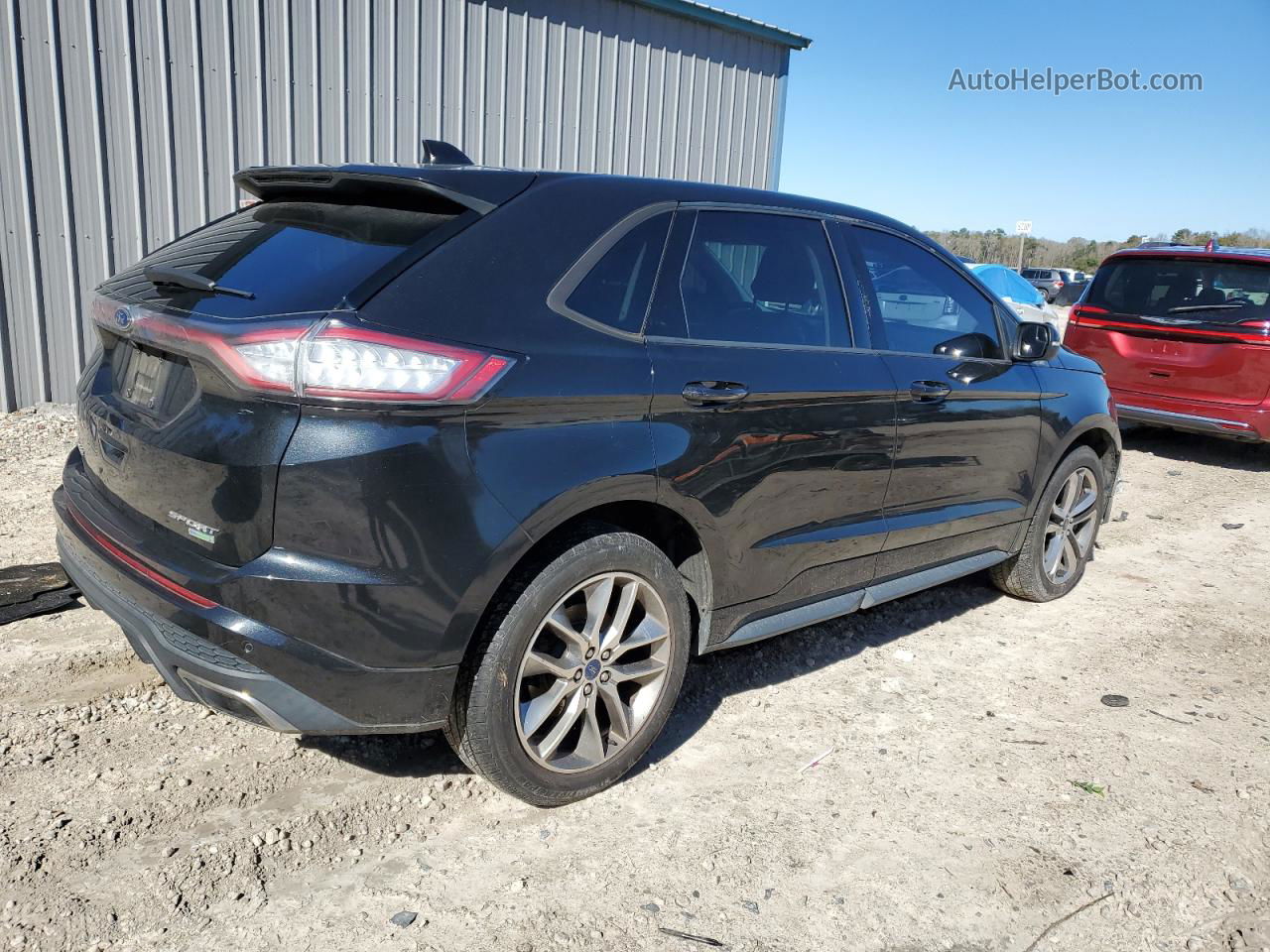 2015 Ford Edge Sport Черный vin: 2FMTK3AP2FBB51140