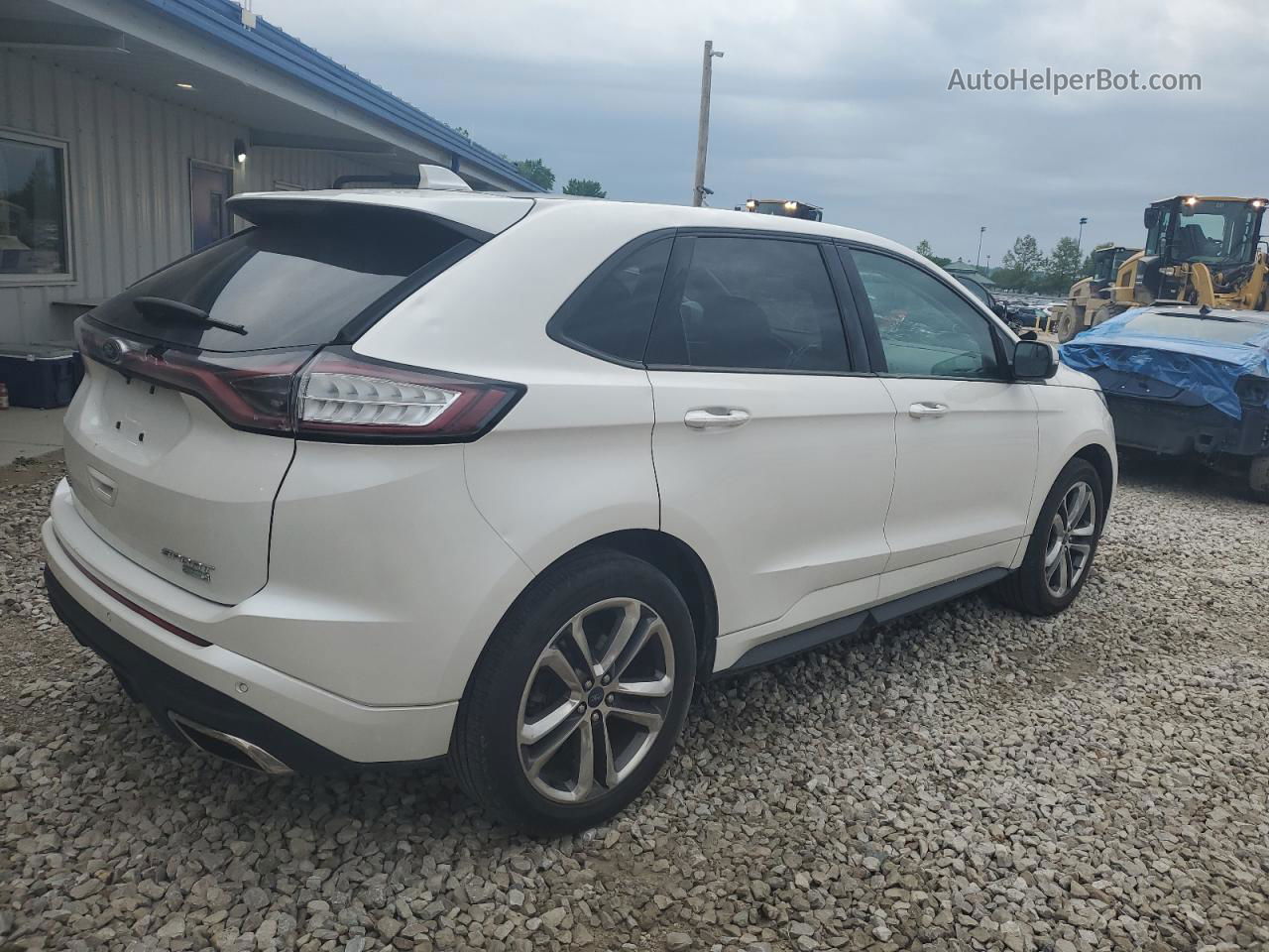 2015 Ford Edge Sport White vin: 2FMTK3AP4FBB30483