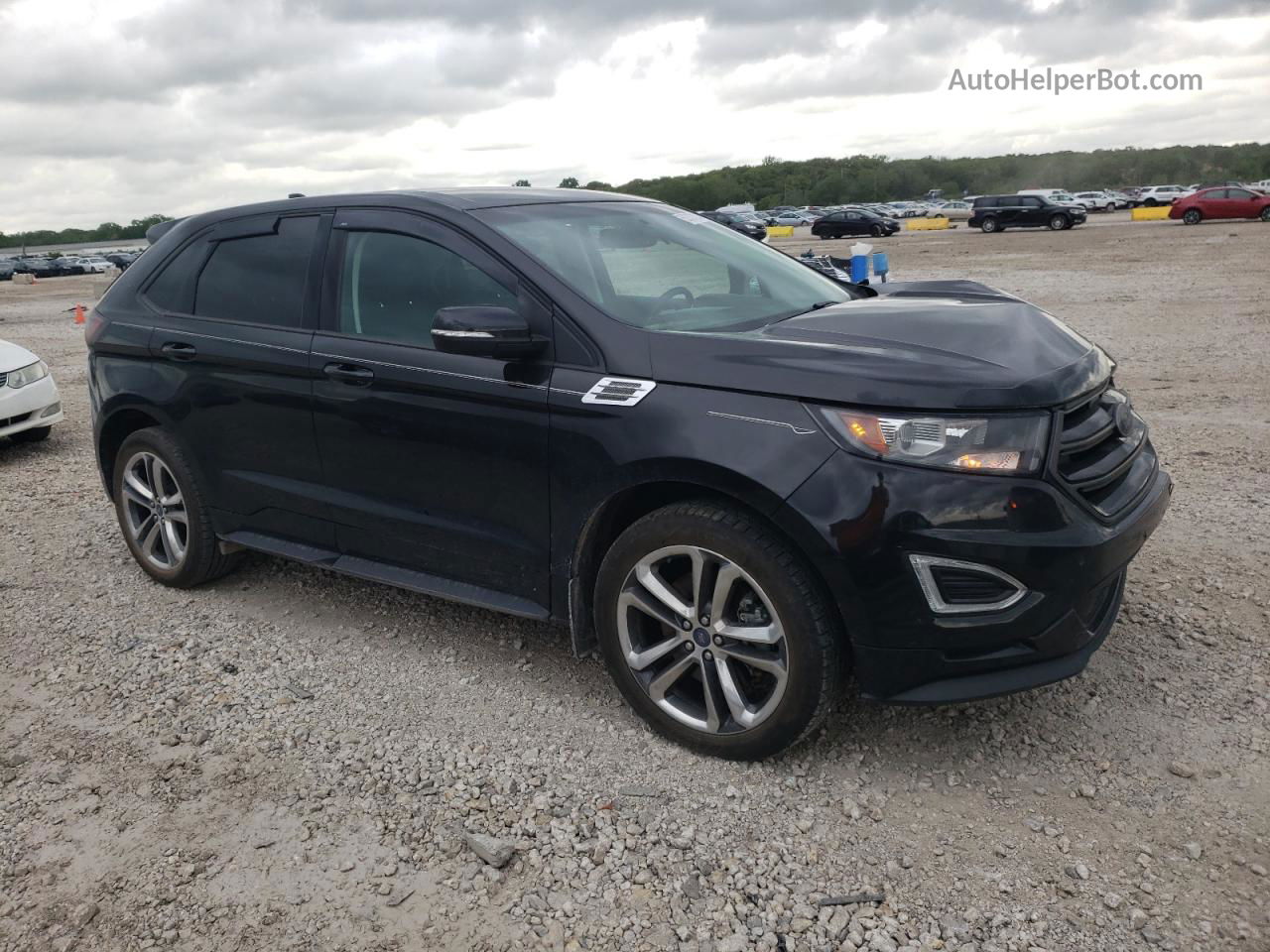 2015 Ford Edge Sport Черный vin: 2FMTK3AP4FBB45243