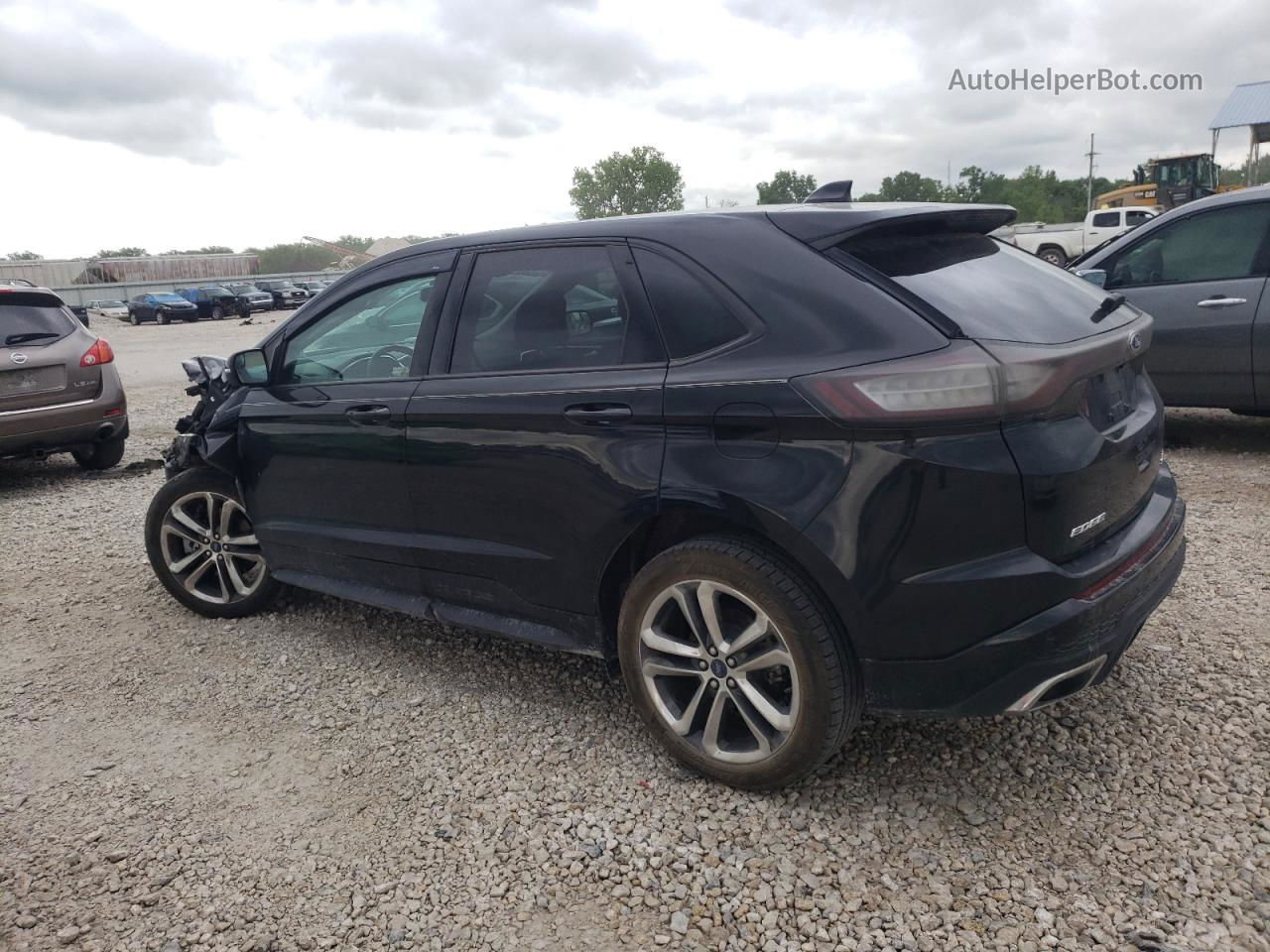 2015 Ford Edge Sport Black vin: 2FMTK3AP4FBB45243