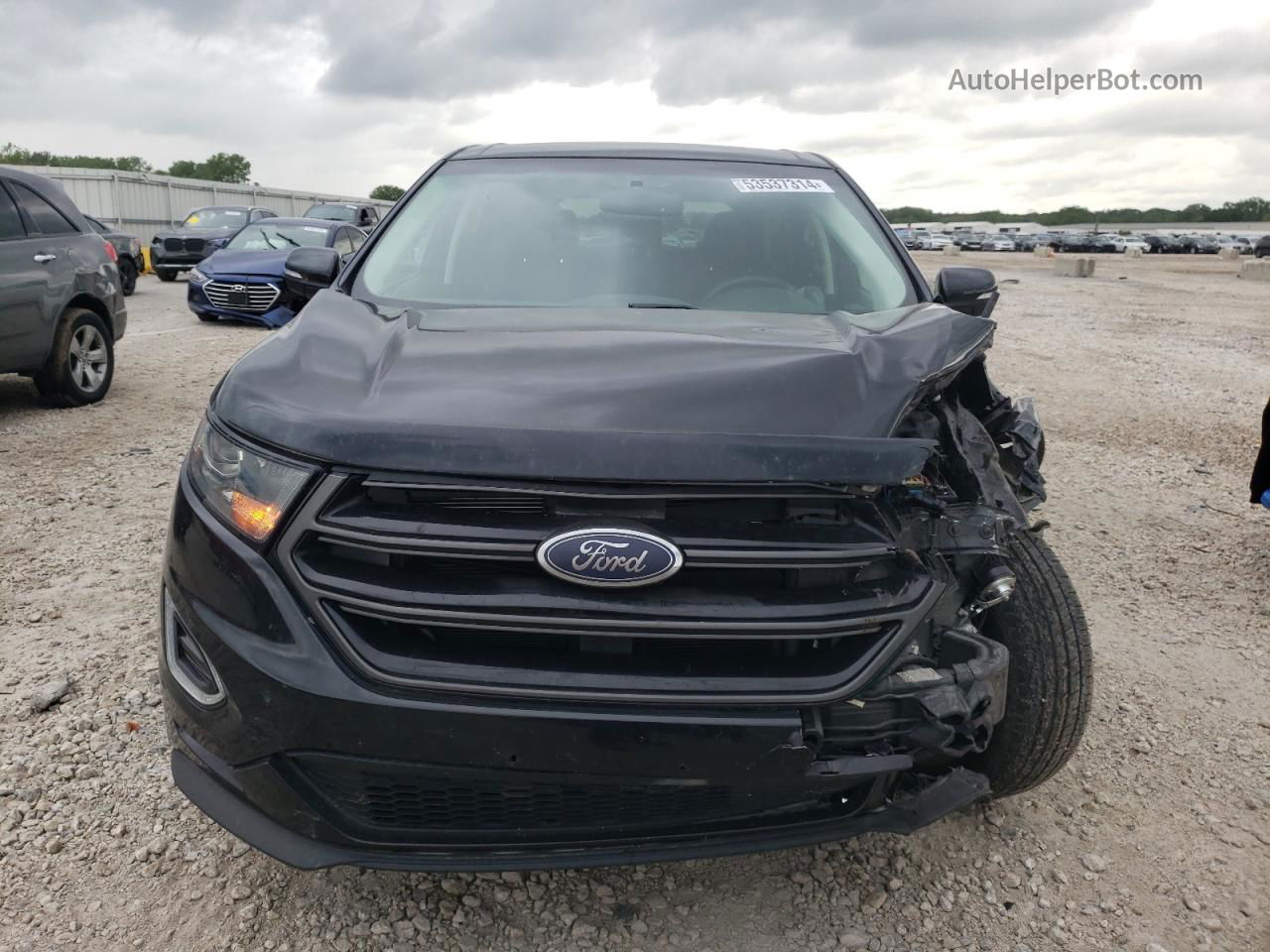 2015 Ford Edge Sport Black vin: 2FMTK3AP4FBB45243