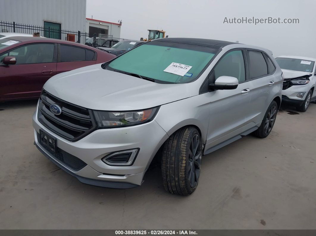 2015 Ford Edge Sport Silver vin: 2FMTK3AP6FBC07645