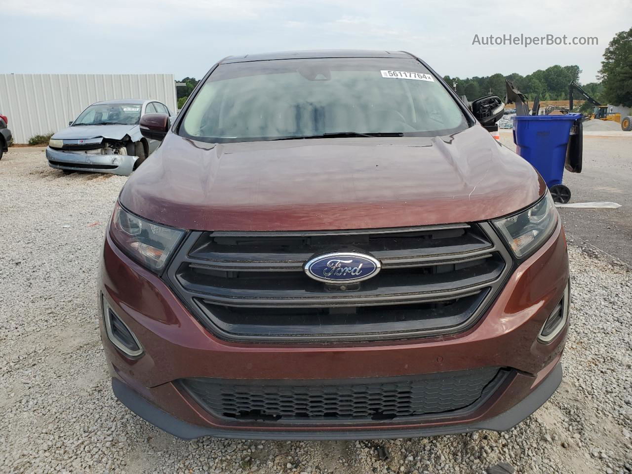 2015 Ford Edge Sport Бордовый vin: 2FMTK3AP7FBC09310