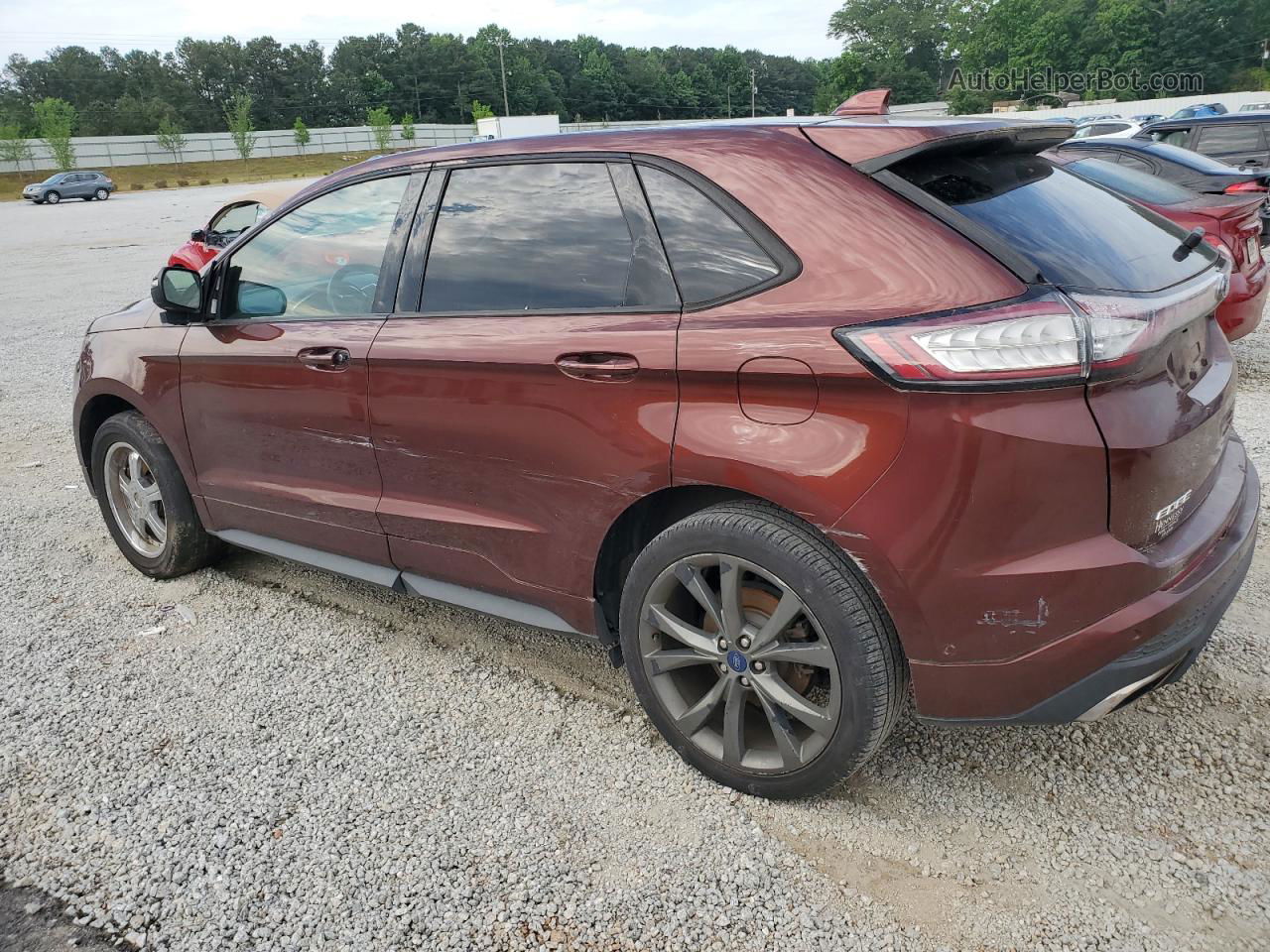 2015 Ford Edge Sport Бордовый vin: 2FMTK3AP7FBC09310