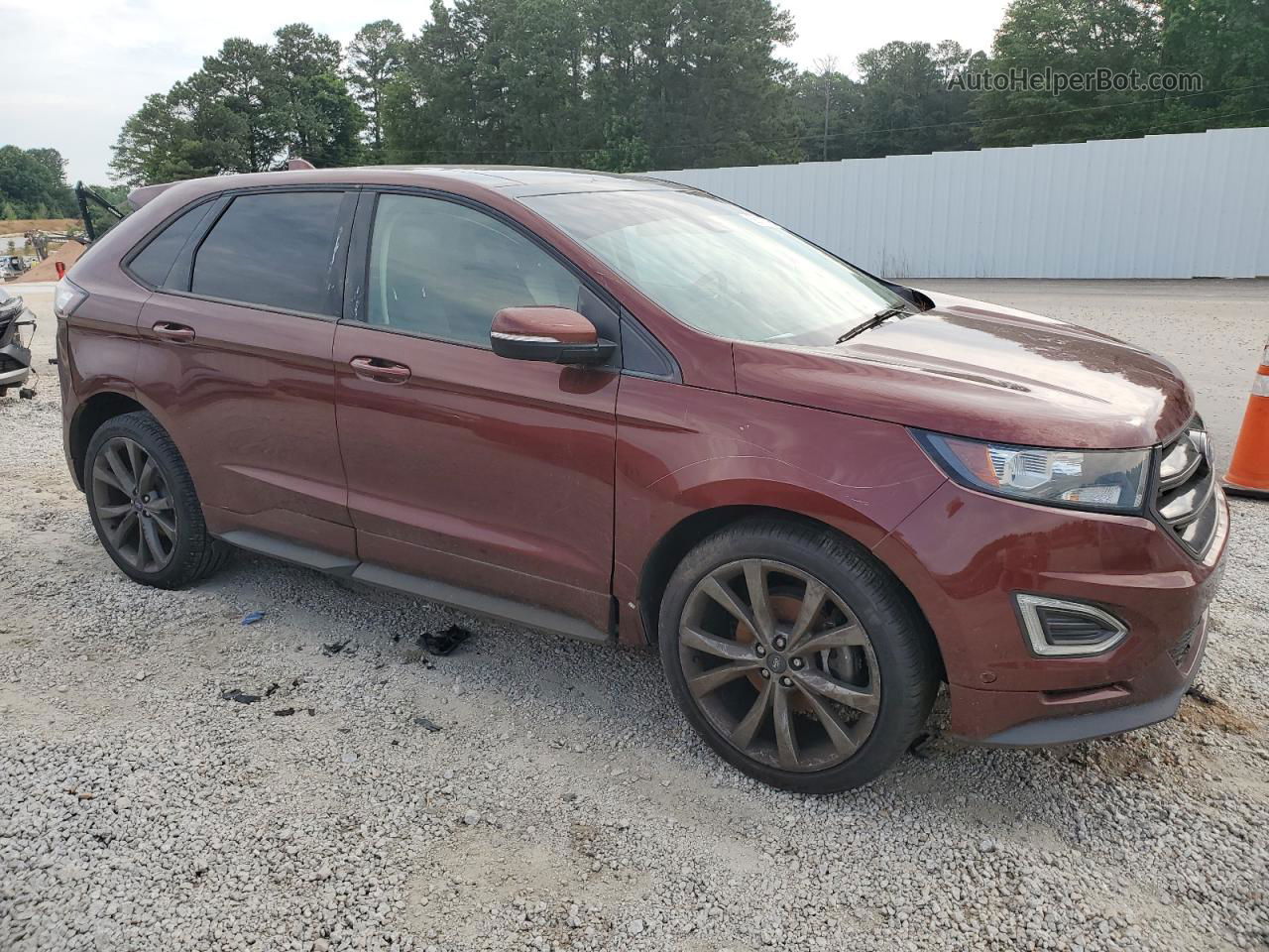 2015 Ford Edge Sport Burgundy vin: 2FMTK3AP7FBC09310