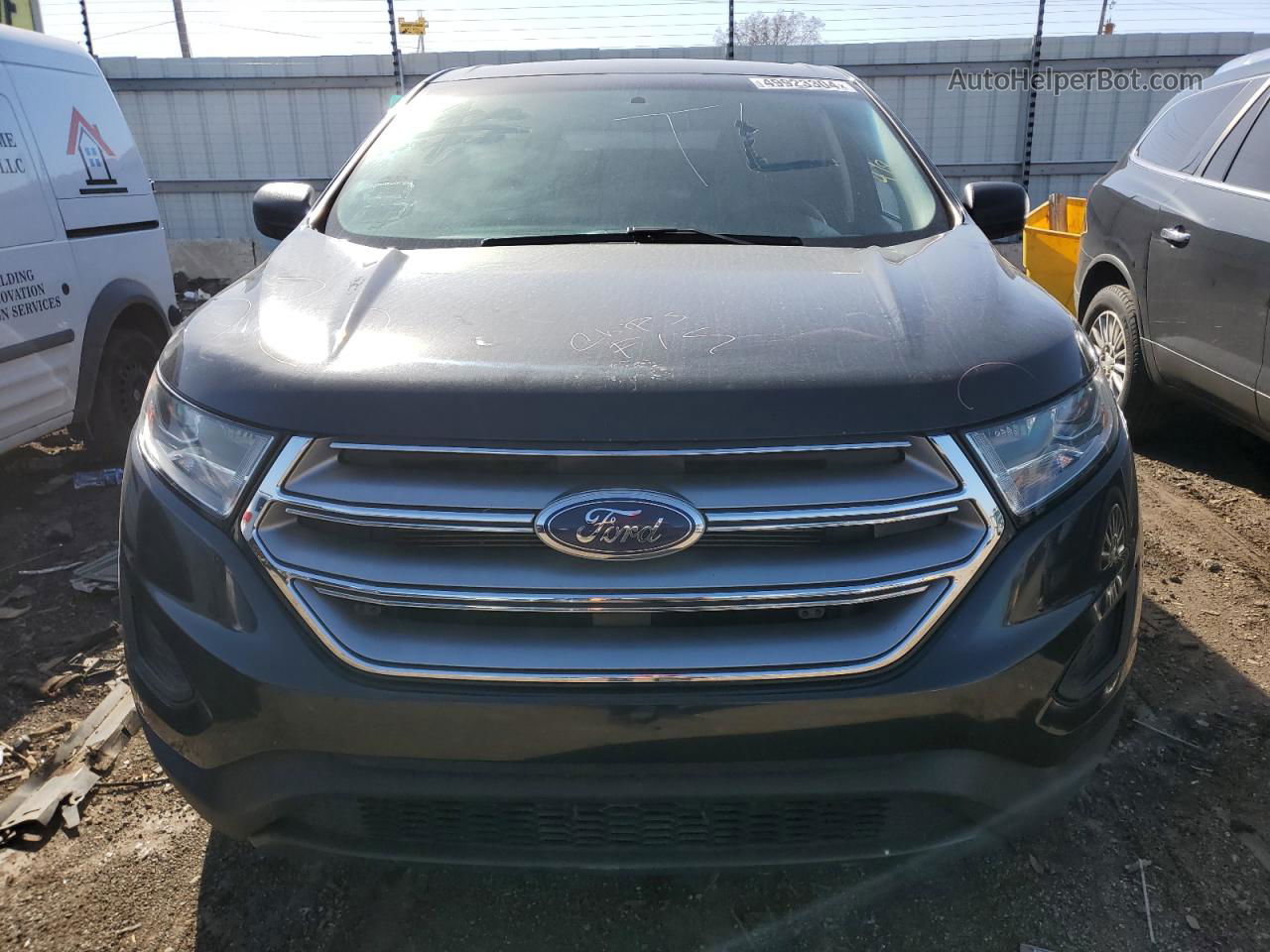 2015 Ford Edge Se Черный vin: 2FMTK3G80FBB59768