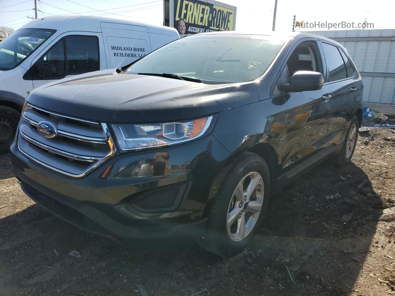 2015 Ford Edge Se Black vin: 2FMTK3G80FBB59768