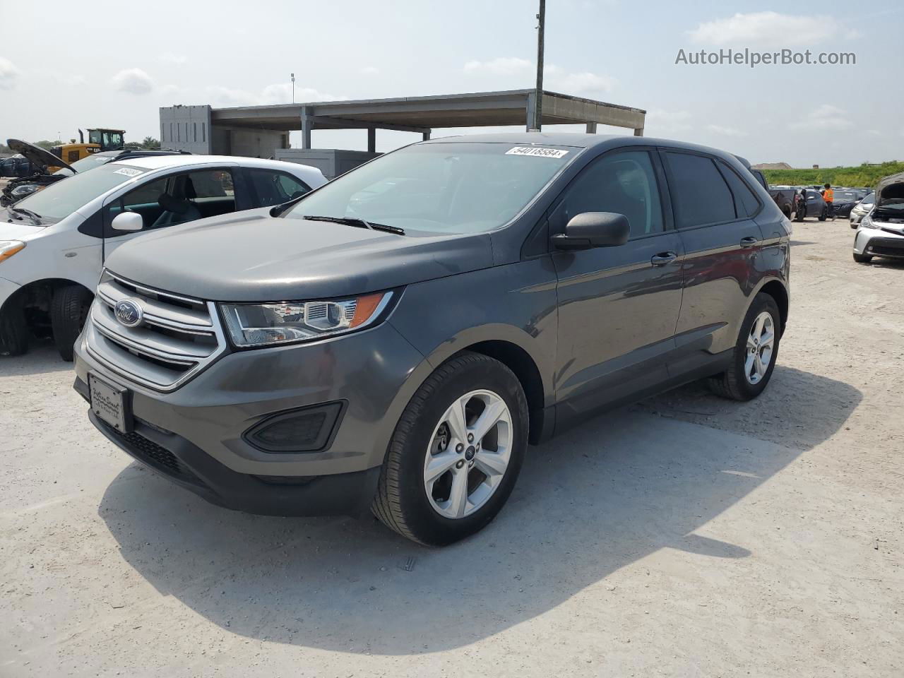 2015 Ford Edge Se Gray vin: 2FMTK3G80FBC28765