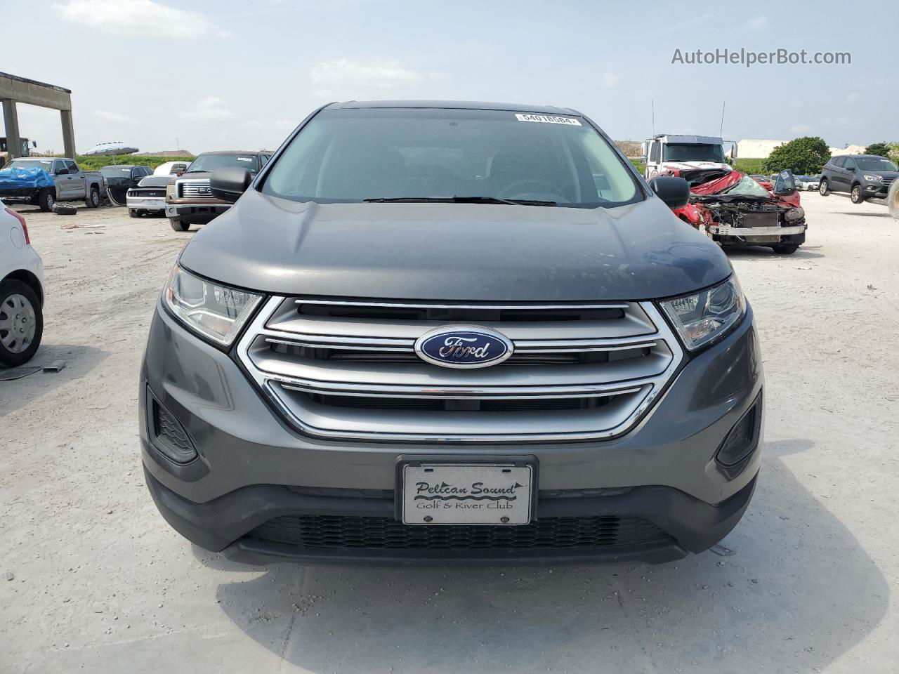 2015 Ford Edge Se Gray vin: 2FMTK3G80FBC28765