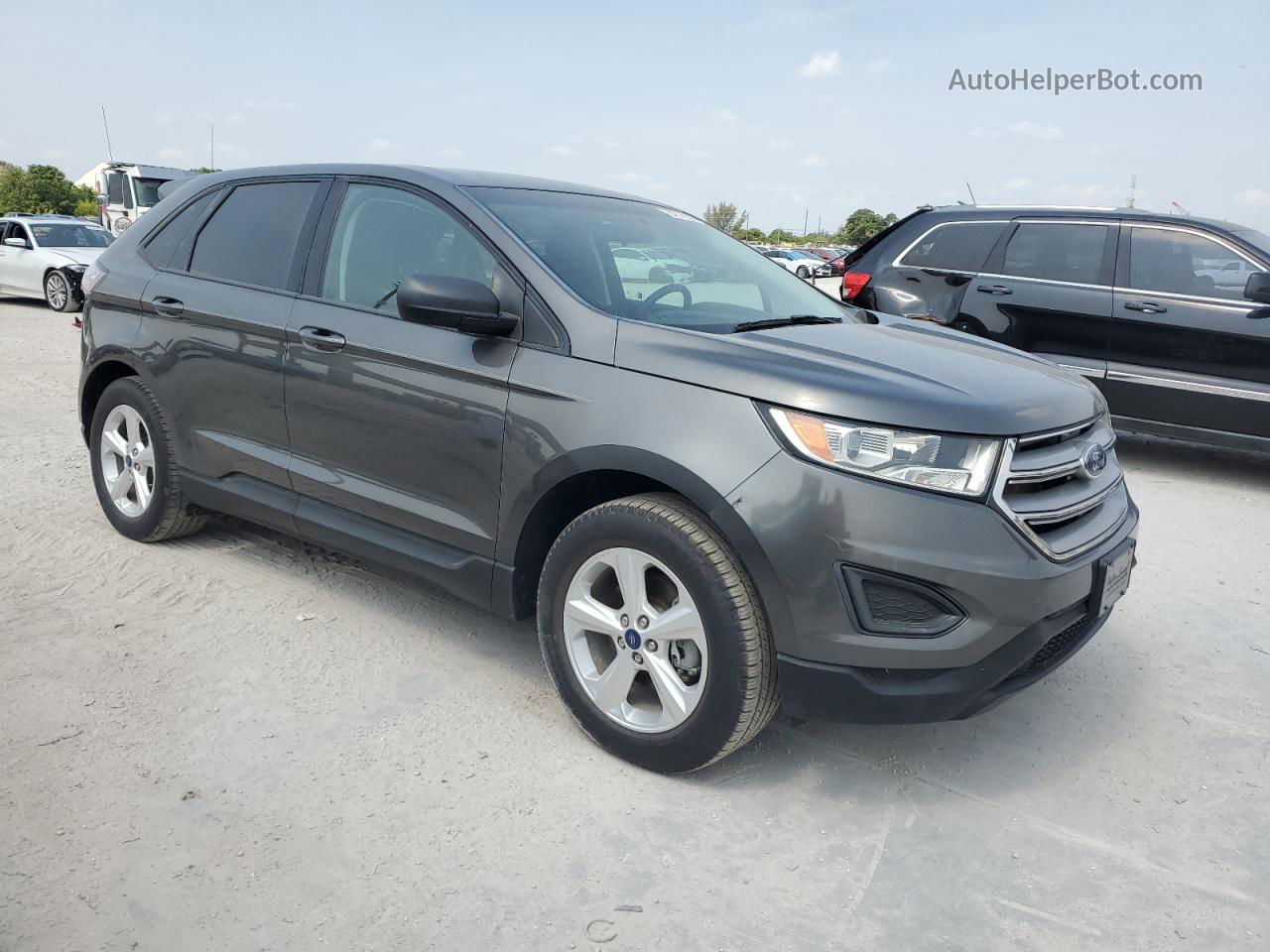 2015 Ford Edge Se Gray vin: 2FMTK3G80FBC28765