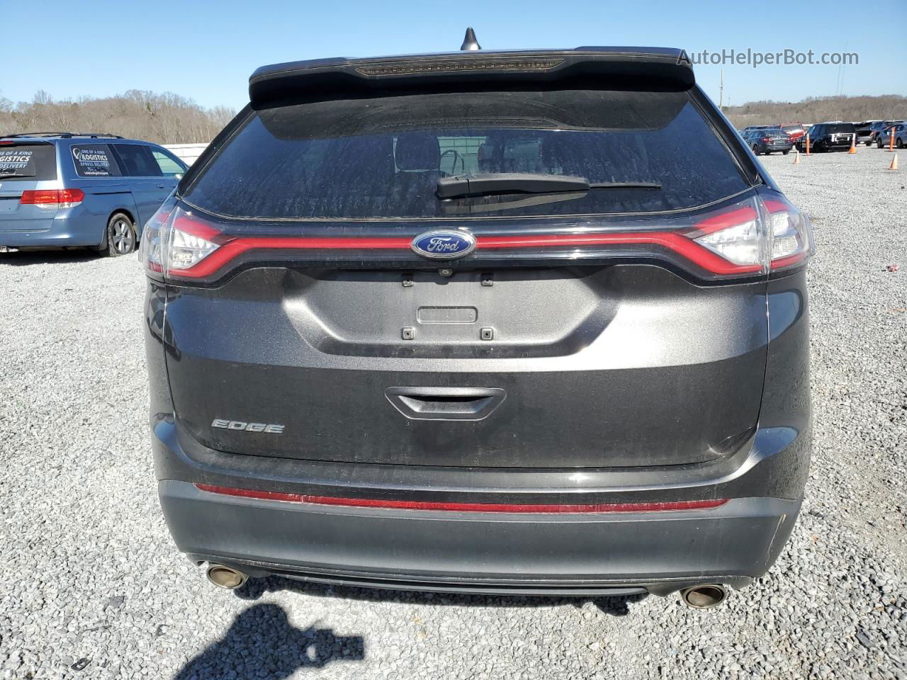 2015 Ford Edge Se Silver vin: 2FMTK3G81FBC28595