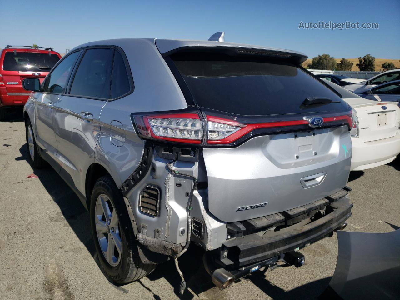 2015 Ford Edge Se Белый vin: 2FMTK3G84FBB89517