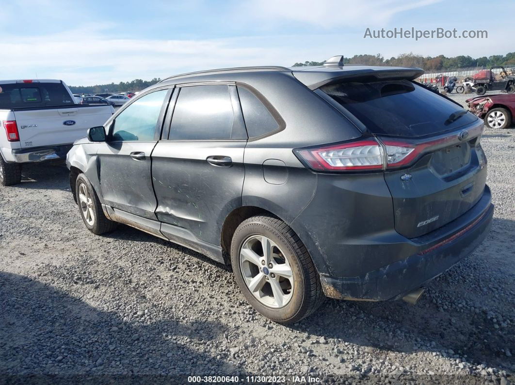 2015 Ford Edge Se Gray vin: 2FMTK3G84FBC16263