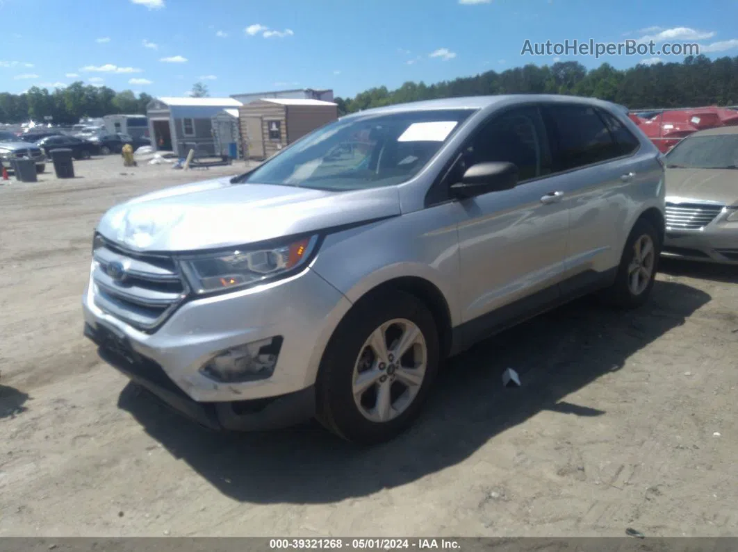 2015 Ford Edge Se Silver vin: 2FMTK3G85FBC05689