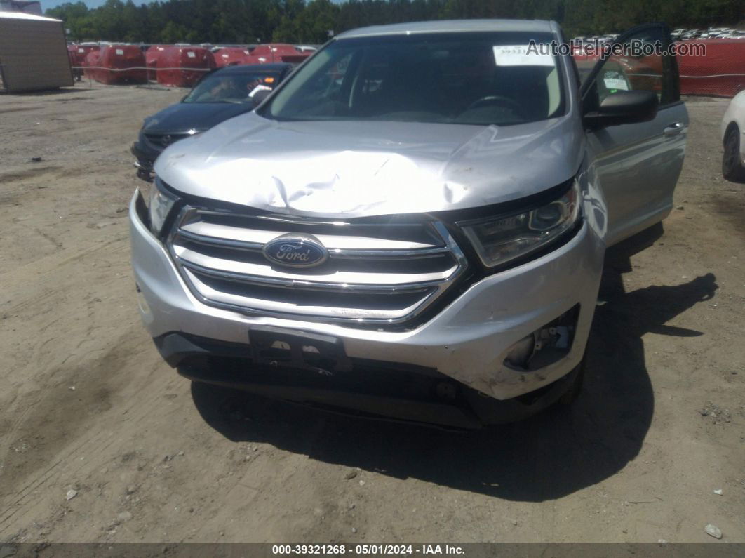 2015 Ford Edge Se Silver vin: 2FMTK3G85FBC05689