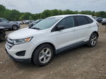 2015 Ford Edge Se White vin: 2FMTK3G87FBB39680