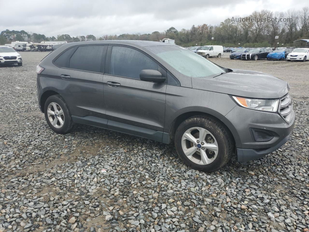 2015 Ford Edge Se Gray vin: 2FMTK3G90FBC42576