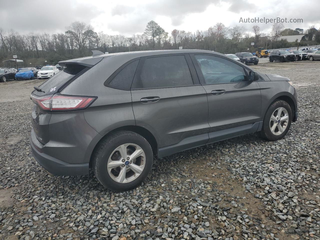 2015 Ford Edge Se Gray vin: 2FMTK3G90FBC42576