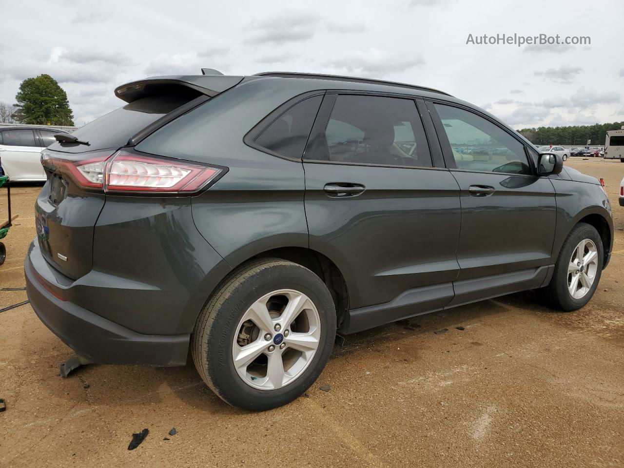 2015 Ford Edge Se Зеленый vin: 2FMTK3G91FBC03401