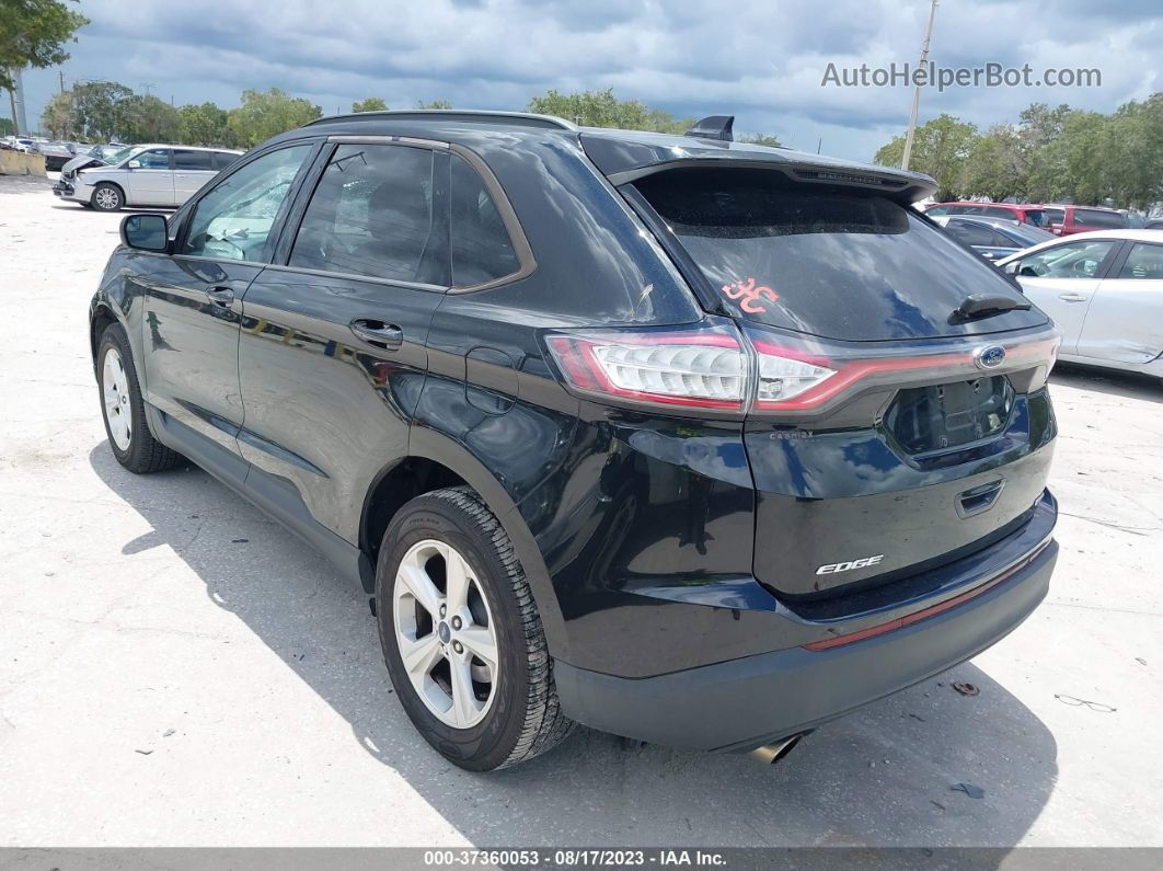 2015 Ford Edge Se Black vin: 2FMTK3G91FBC37287