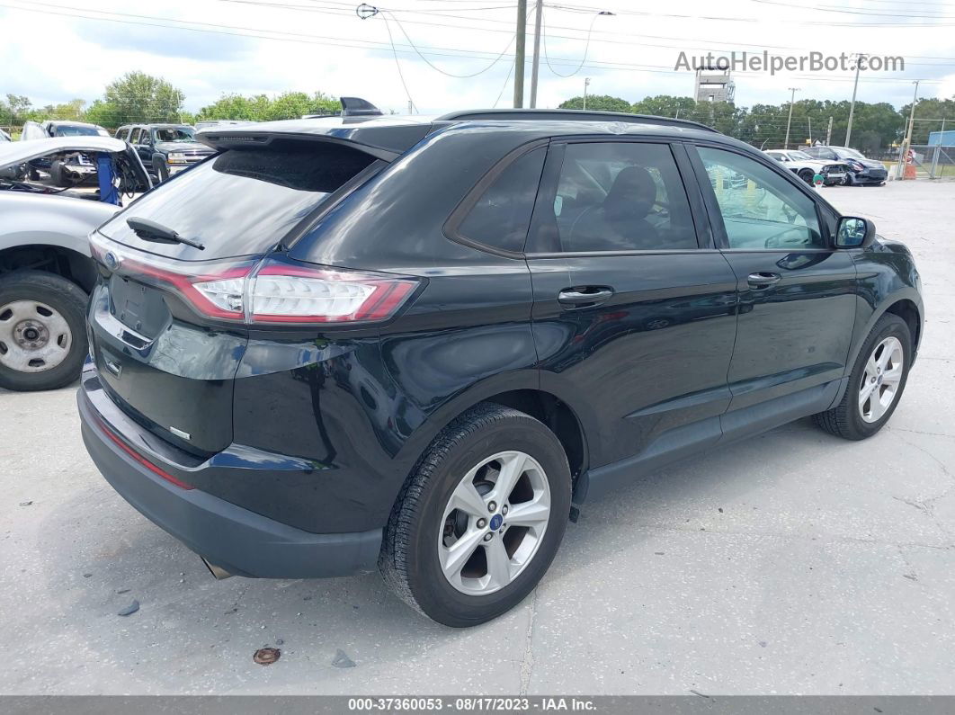 2015 Ford Edge Se Black vin: 2FMTK3G91FBC37287