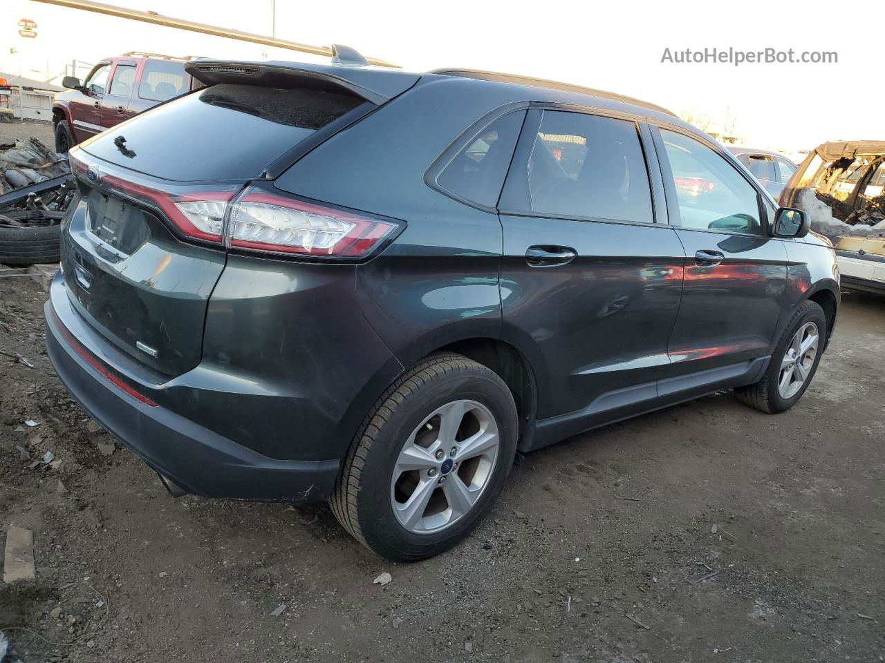 2015 Ford Edge Se Серый vin: 2FMTK3G93FBC09457