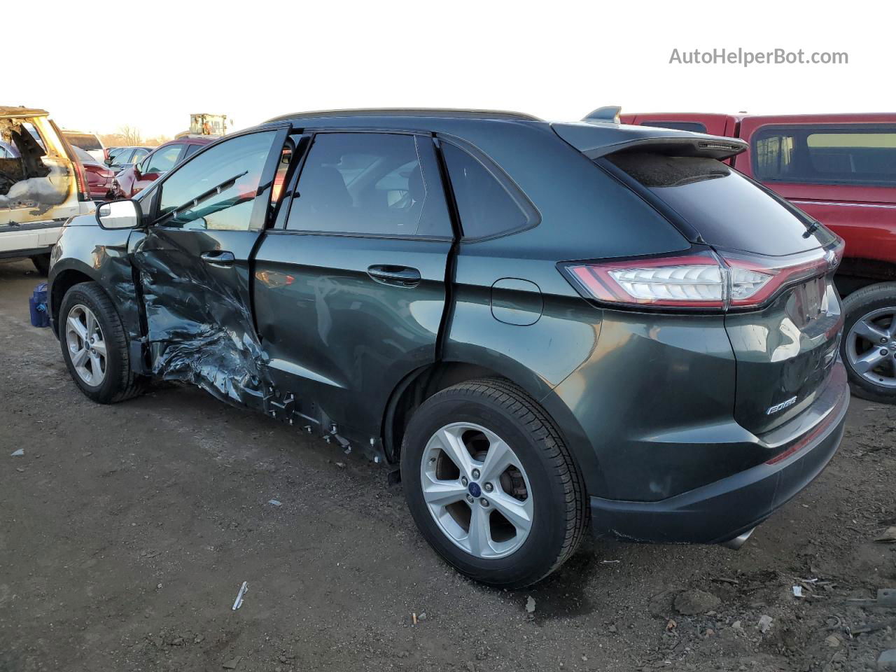 2015 Ford Edge Se Серый vin: 2FMTK3G93FBC09457