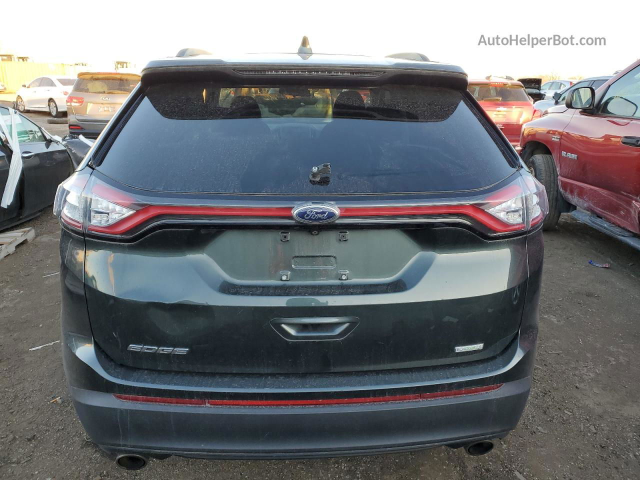 2015 Ford Edge Se Серый vin: 2FMTK3G93FBC09457