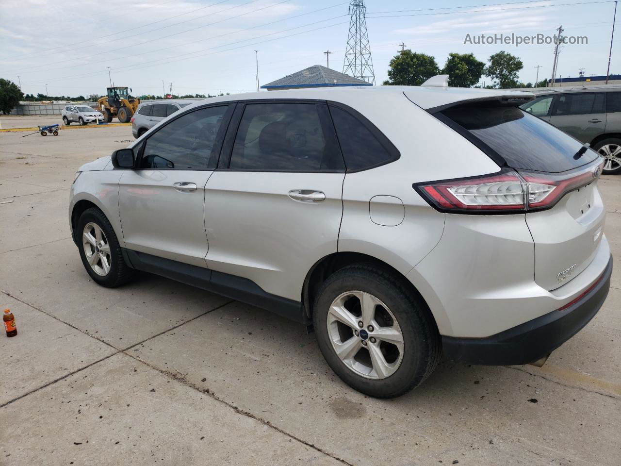 2015 Ford Edge Se Silver vin: 2FMTK3G9XFBB66655