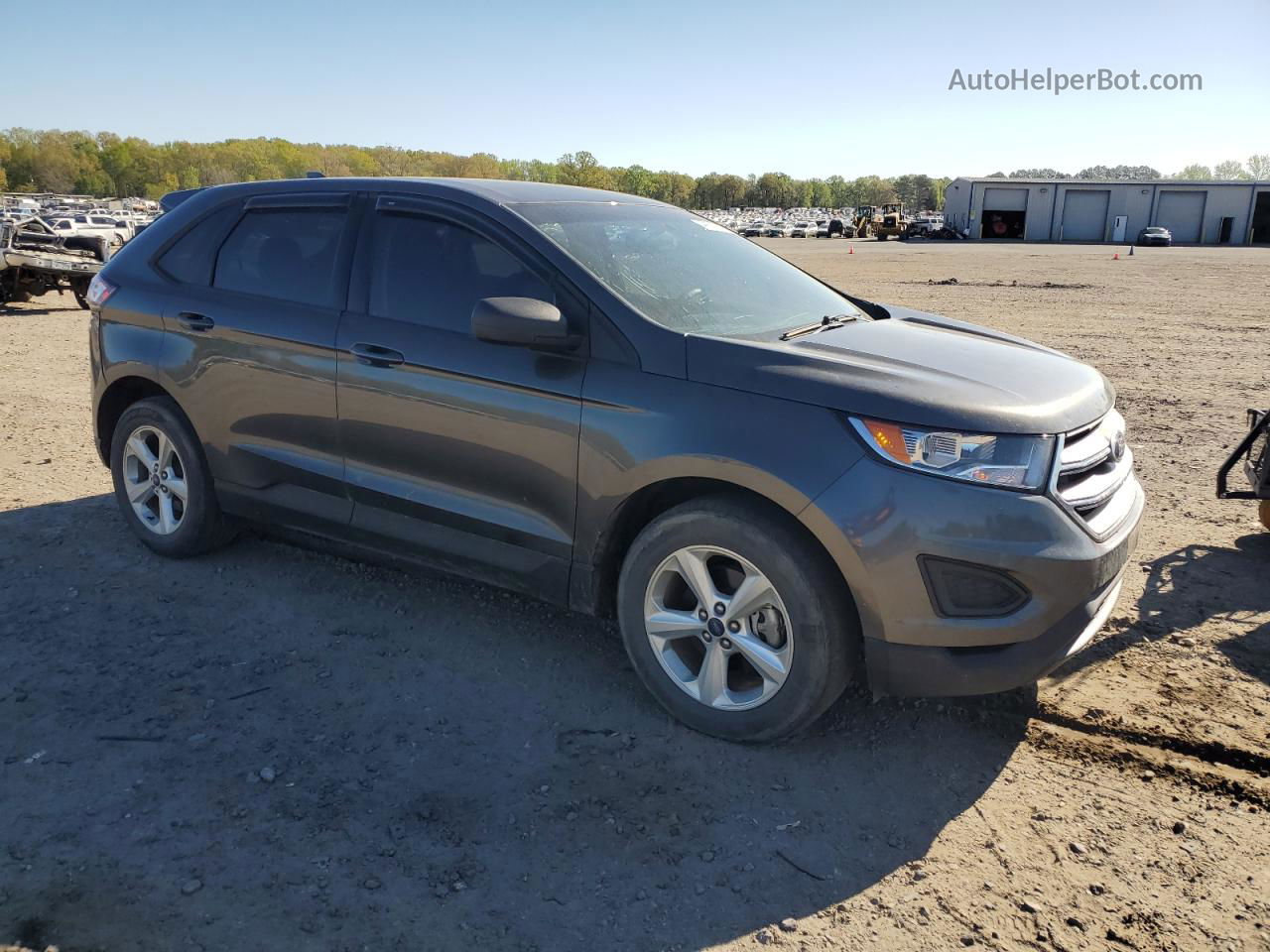 2015 Ford Edge Se Gray vin: 2FMTK3G9XFBB70821