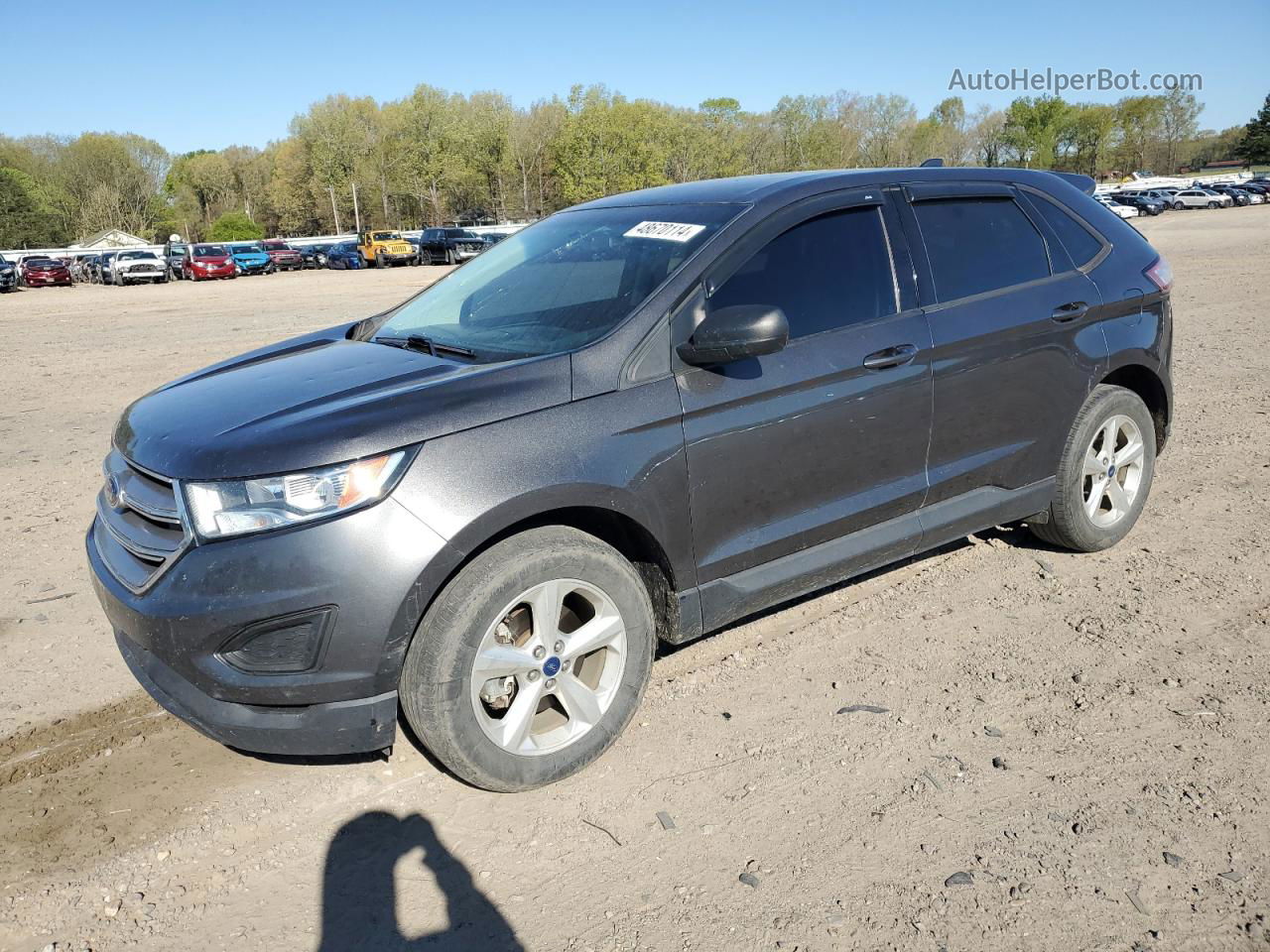 2015 Ford Edge Se Серый vin: 2FMTK3G9XFBB70821