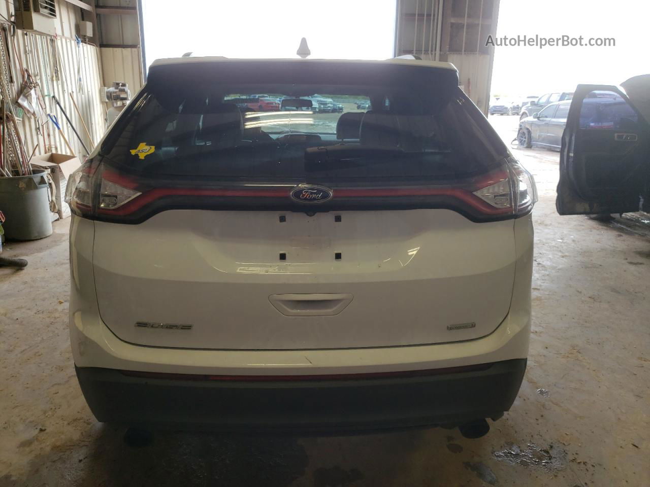 2015 Ford Edge Se White vin: 2FMTK3G9XFBB99722