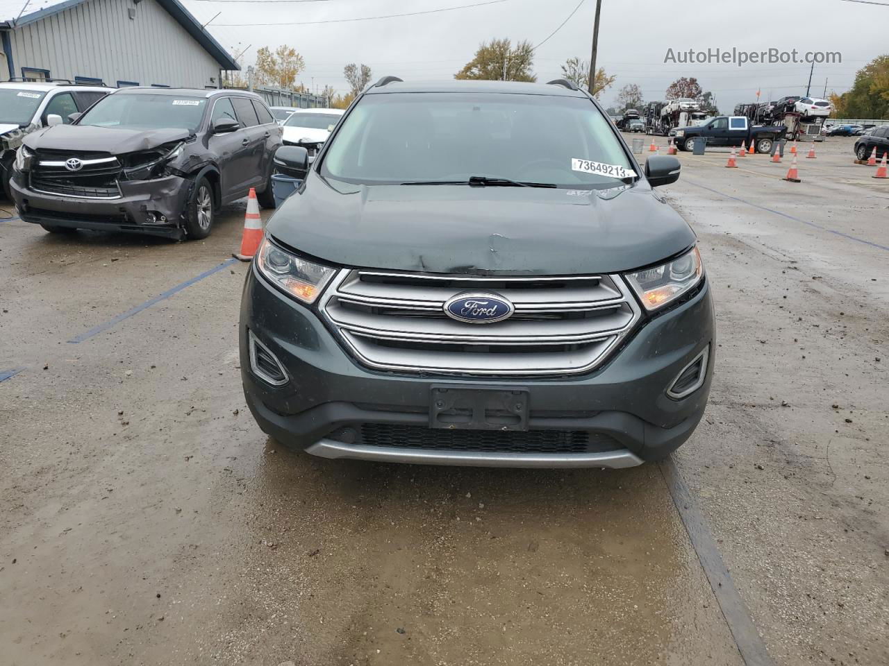 2015 Ford Edge Sel Teal vin: 2FMTK3J80FBB32837