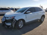 2015 Ford Edge Sel White vin: 2FMTK3J80FBC00215