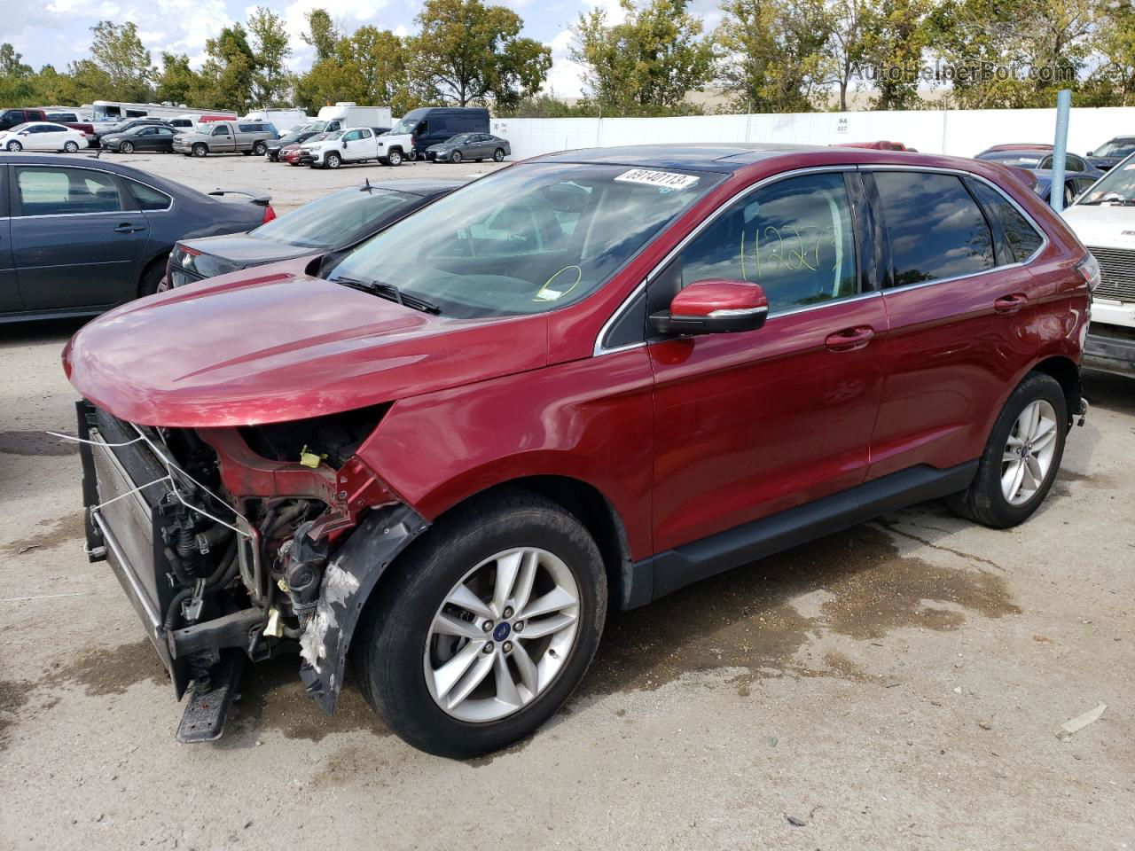 2015 Ford Edge Sel Brown vin: 2FMTK3J81FBB02312