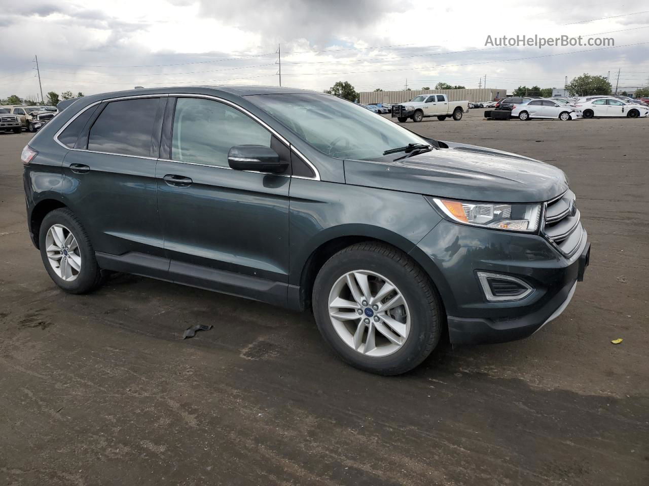 2015 Ford Edge Sel Gray vin: 2FMTK3J81FBB13066