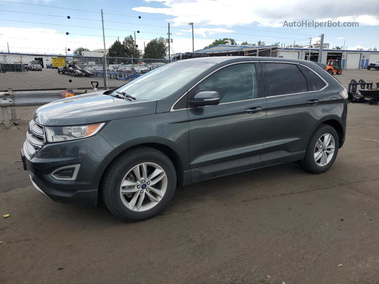 2015 Ford Edge Sel Gray vin: 2FMTK3J81FBB13066