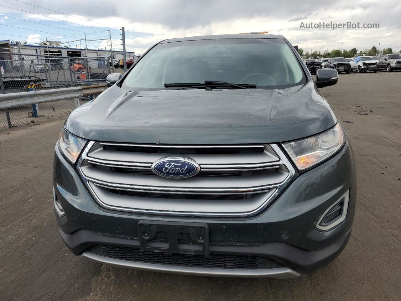 2015 Ford Edge Sel Gray vin: 2FMTK3J81FBB13066