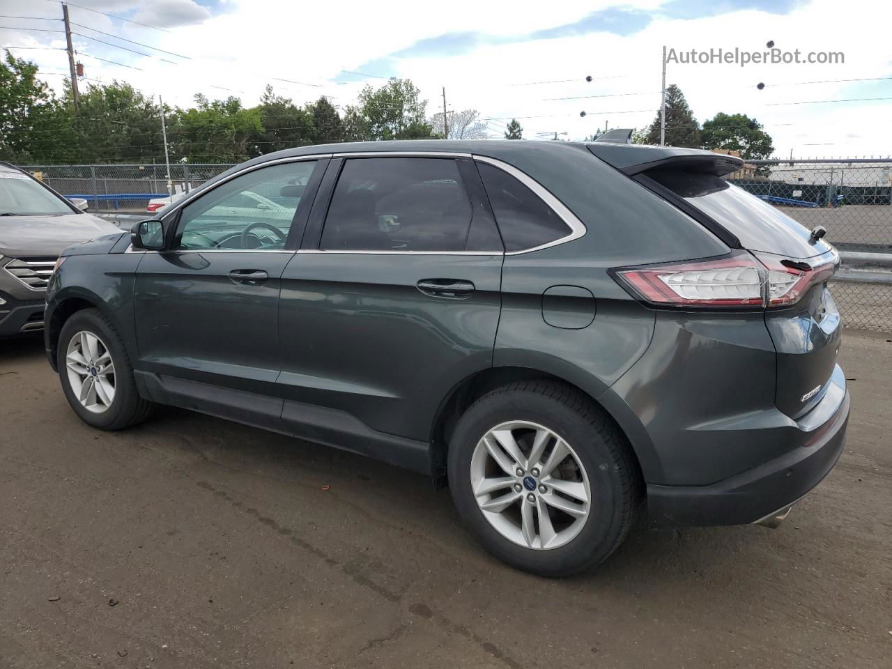 2015 Ford Edge Sel Gray vin: 2FMTK3J81FBB13066