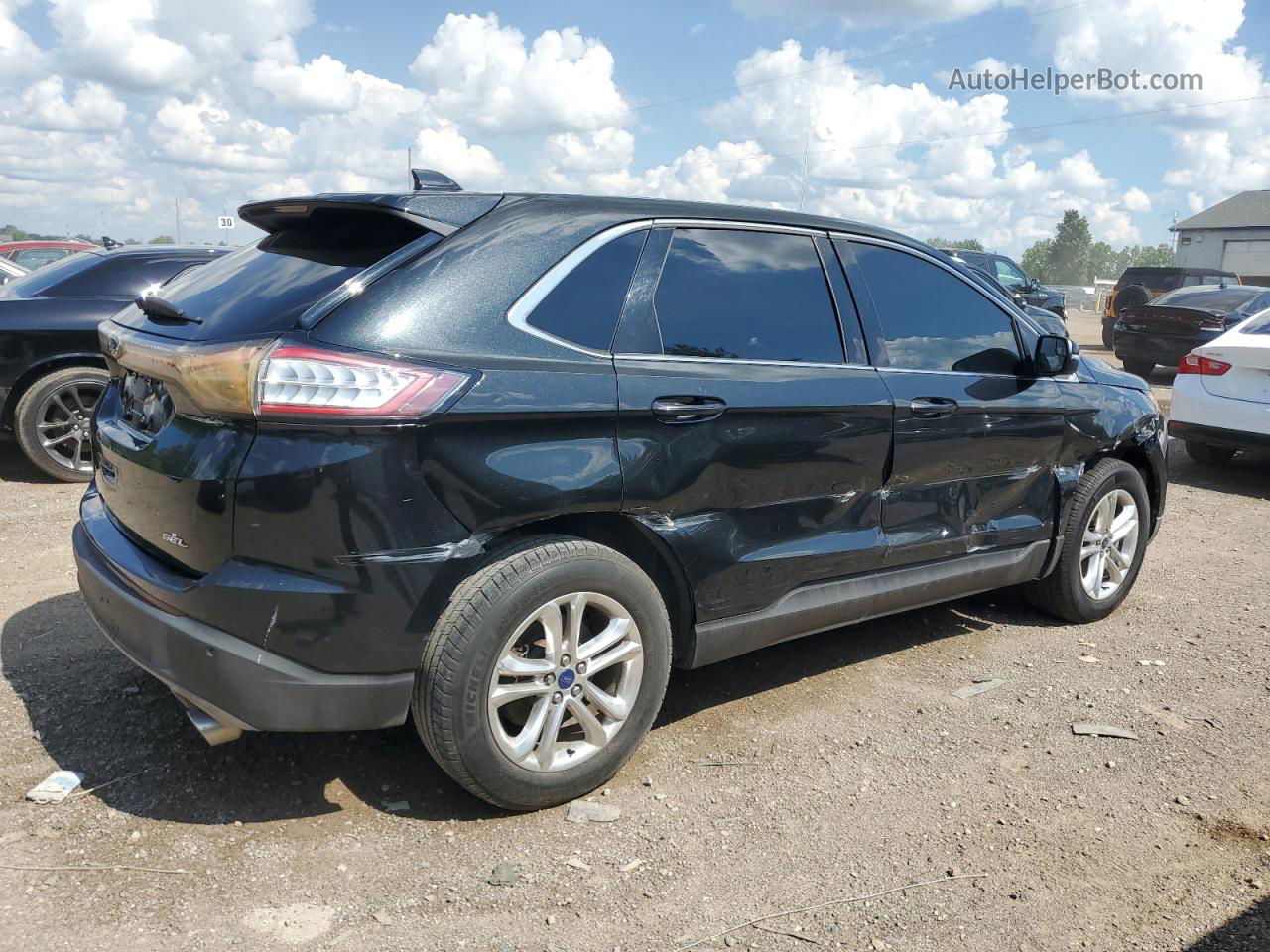 2015 Ford Edge Sel Black vin: 2FMTK3J81FBB78614