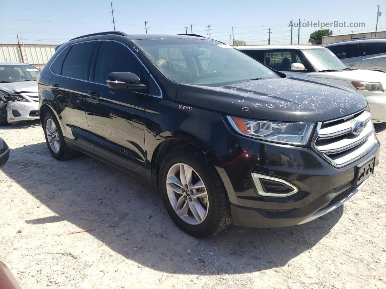 2015 Ford Edge Sel Charcoal vin: 2FMTK3J82FBC11569