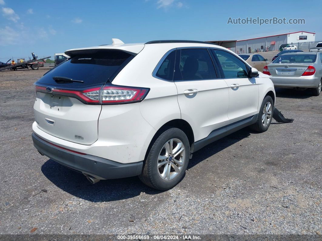 2015 Ford Edge Sel Белый vin: 2FMTK3J83FBB25140