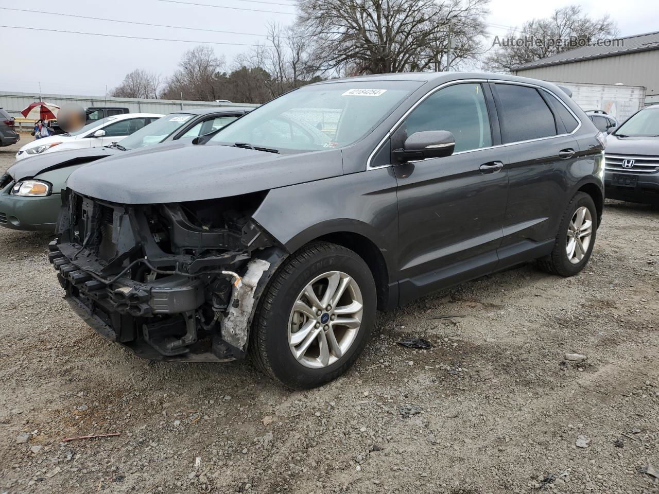 2015 Ford Edge Sel Gray vin: 2FMTK3J83FBB70837