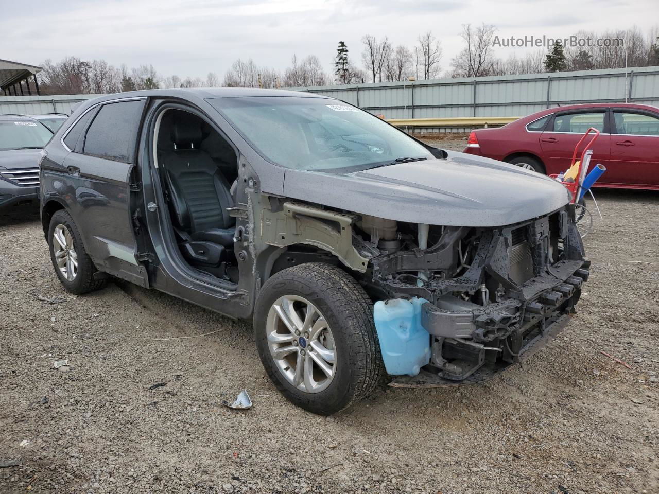 2015 Ford Edge Sel Gray vin: 2FMTK3J83FBB70837