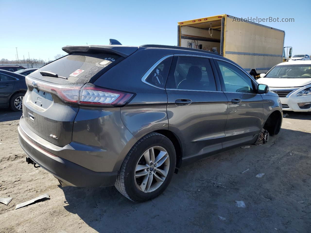 2015 Ford Edge Sel Charcoal vin: 2FMTK3J83FBB94927