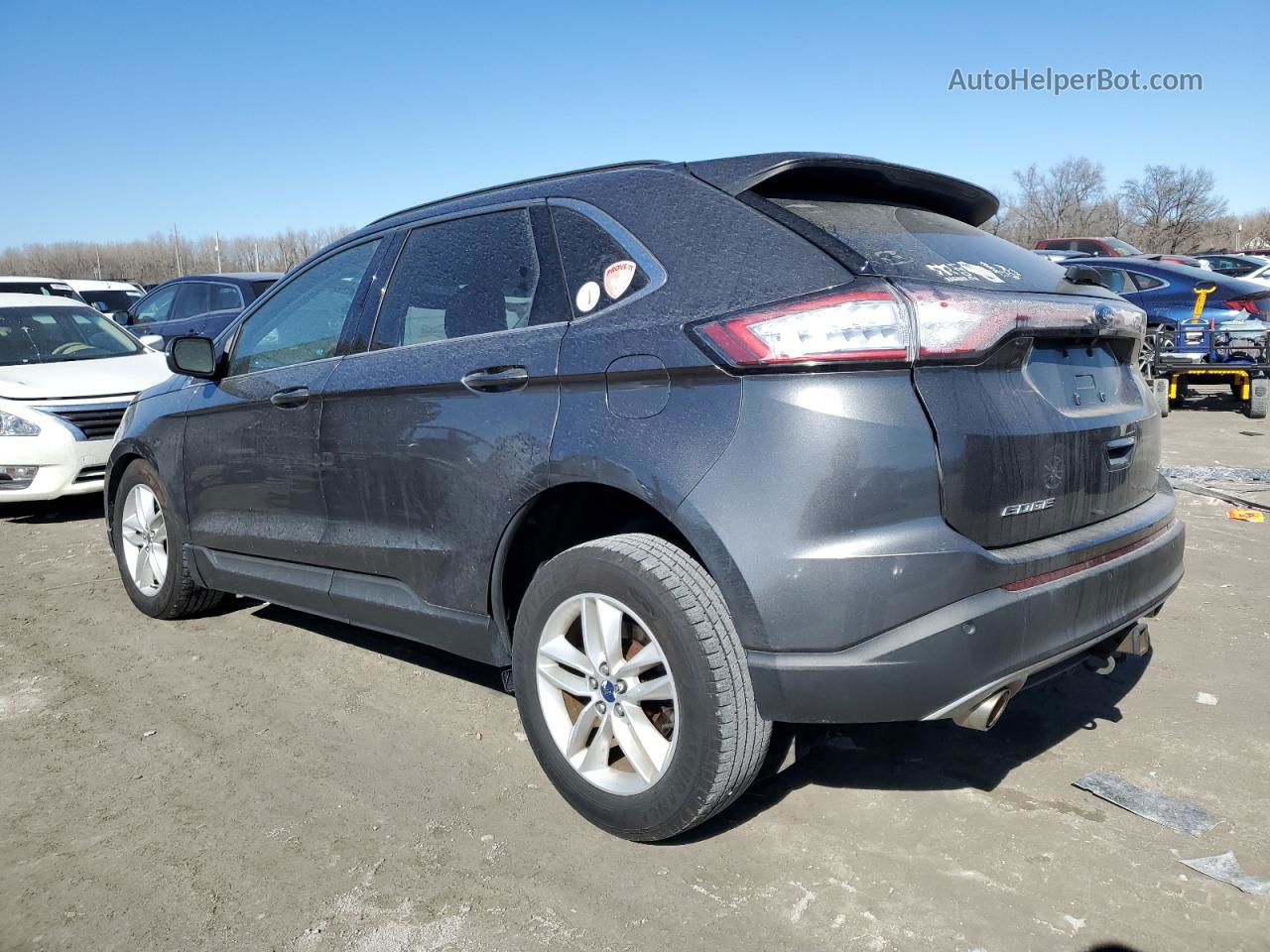 2015 Ford Edge Sel Charcoal vin: 2FMTK3J83FBB94927